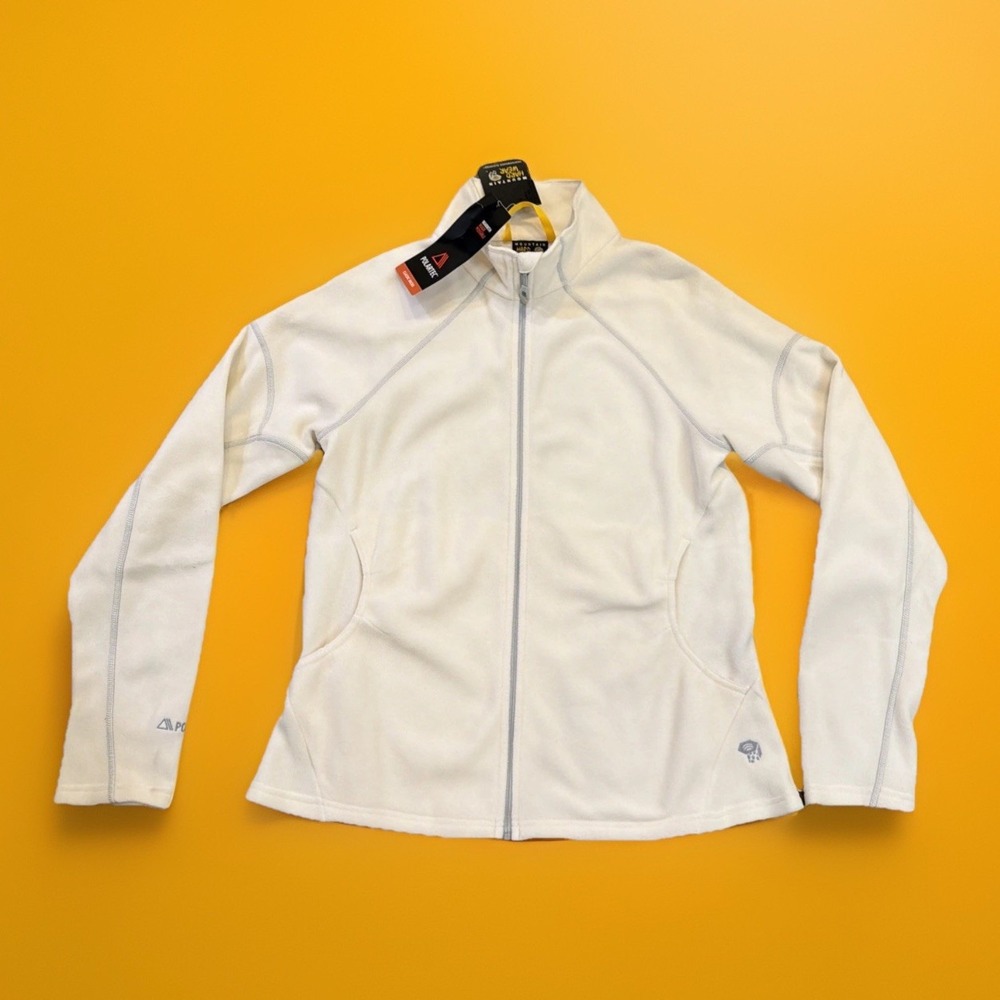 Mountain Hardwear Micro Chill Polartec Fleece Jacket White Women Large